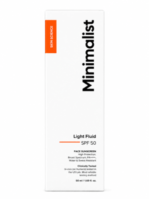 Light Fluid SPF 50 face sunscreen