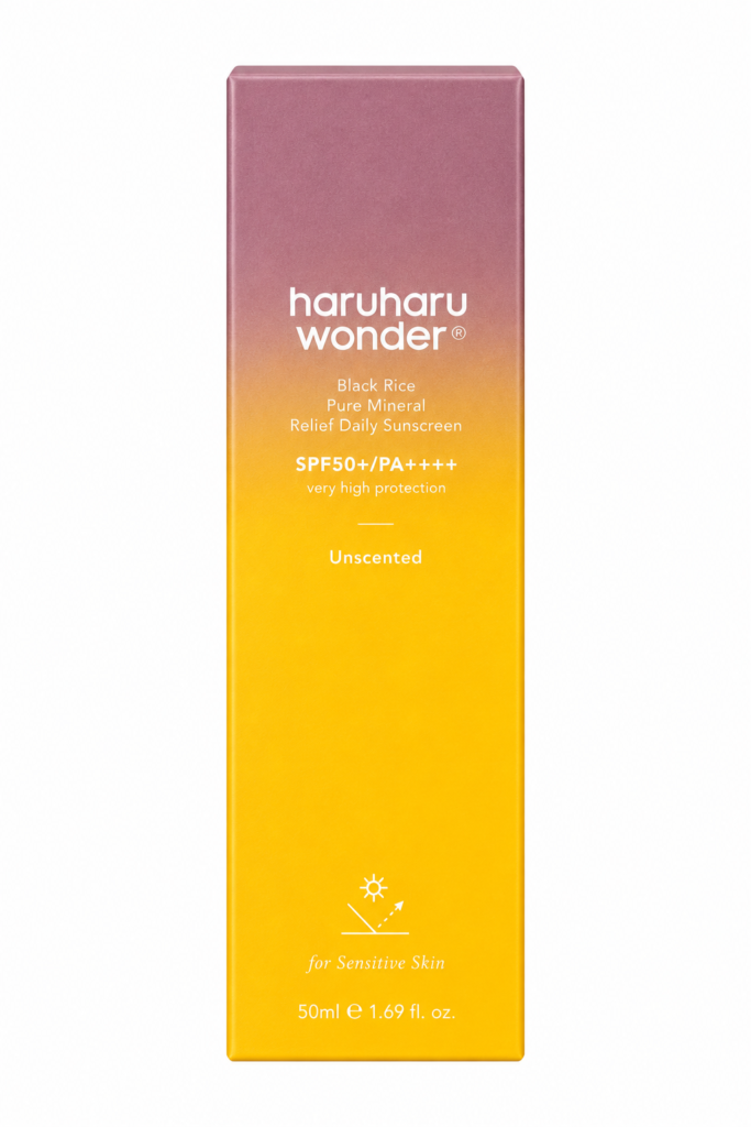 Black rice pure mineral relief daily sunscreen 50 ml